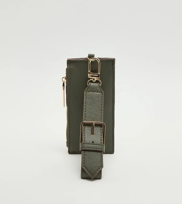 ANNE KLEIN  Anne Klein Logo Detail Zippered Wallet for Women | Best Price UAE